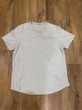 Buck Mason Light Gray Short Sleeve Crewneck Tee